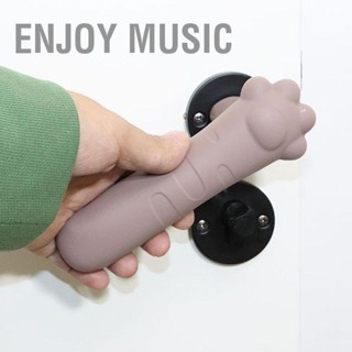 Enjoy Music ฝาครอบมือจับซิลิโคนป้องกันการชนกันลดเสียงรบกวนประตูน่ารักแขนป้องกันดึง