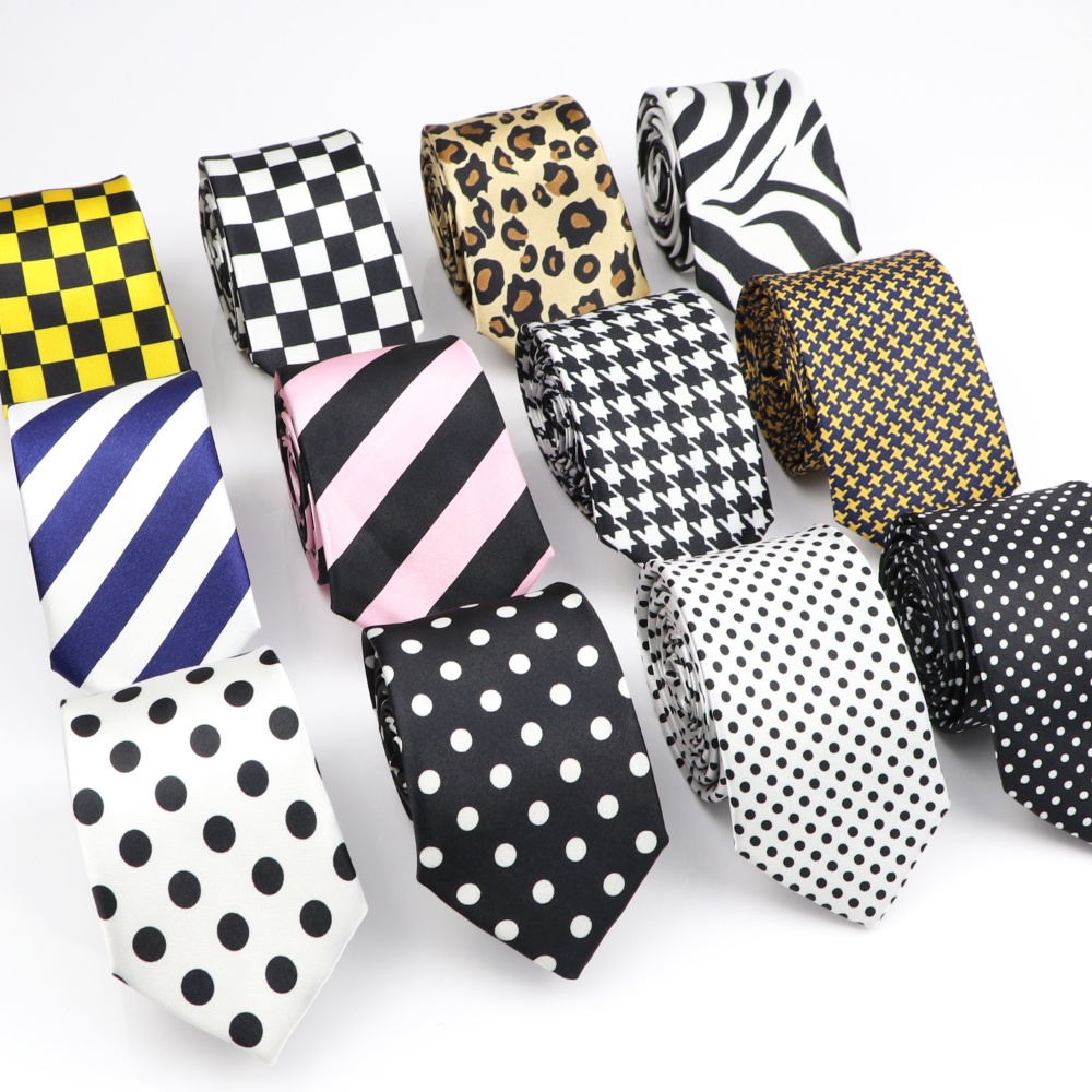 Zonfaz ใหม ่ ความแปลกใหม ่ ผู ้ ชายผอม Tie สีสันพิมพ ์ Dot ลายผ ้ าไหมเนคไทงานแต ่ งงานสบายๆคอแคบ Ties อุปกรณ ์ เสริม 5 ซม.กว ้ าง