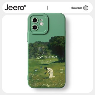 Jeero เคสไอโฟน เคสซิลิโคนนุ่มกันกระแทกน่ารักตลก เคสโทรศัพท์ Compatible for iPhone 14 13 12 11 Pro Max SE 2020 X XR XS 8 7 6 6S Plus พลัส HFF2424