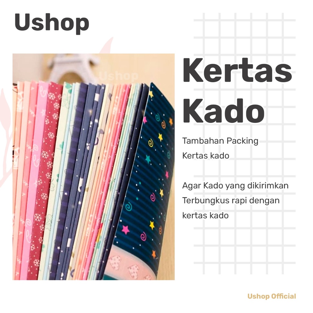 ADDITIONAL GIFT PAPER WRAPPING PACKING - กระดาษห่อของขวัญ - ushop