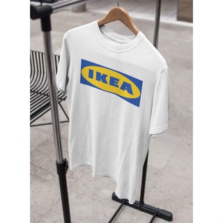 เสื้อยืด Unisex รุ่น Ikea Edition T-Shirt สวยใส่สบายแบรนด์ Khepri 100%cotton comb รีดทับลายได้เลย ไม่ยืดไม่หดไม่ขึ้นขน