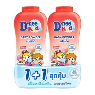 ดีนี่คิดส์แป้งเด็กบับเบิ้ลกัมส์ 380กX2D-NEE KIDS BABY POWDER BUBBLEGUM 380GX2