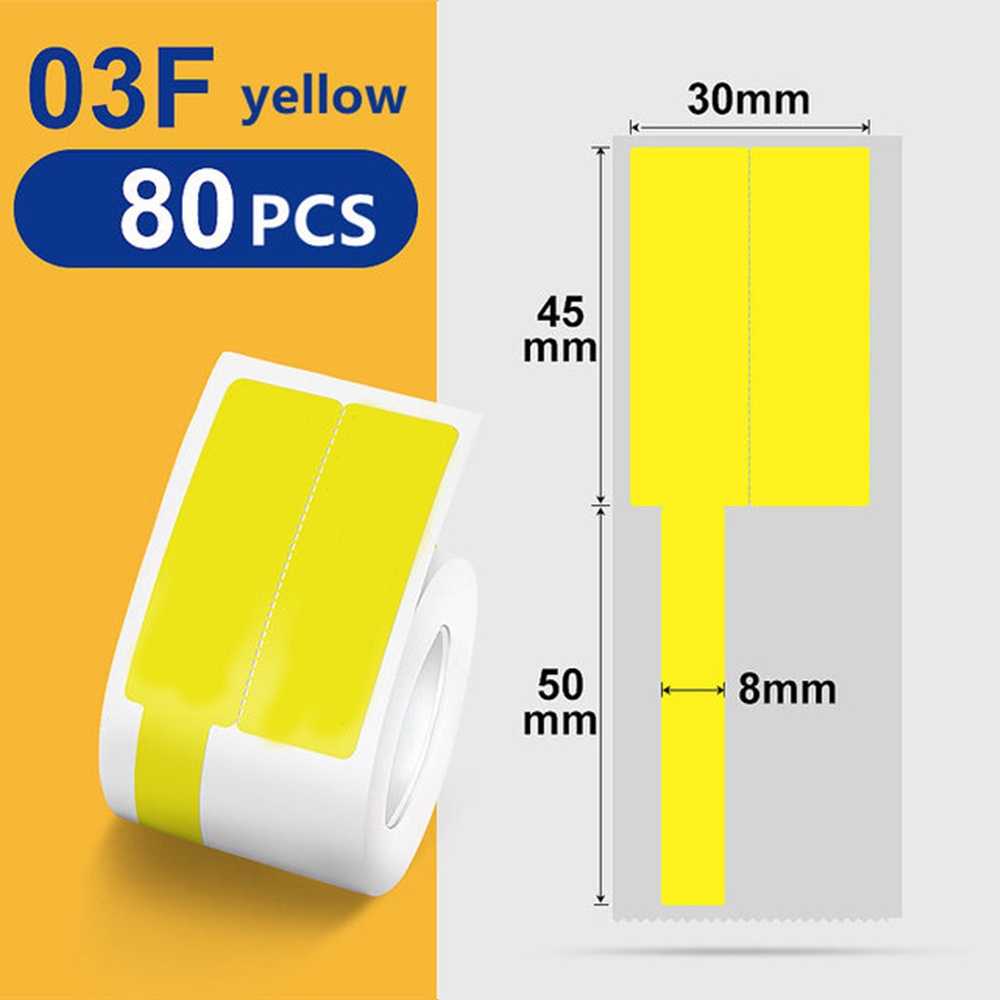 [B21 B1 B3S Cable Labels] NIIMBOT Sticker for Label Printer NIIMBOT B21 NIIMBOT B1 NIIMBOT B3S, Yell