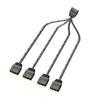 【SPT*】ARGB 5v 3Pin อะแดปเตอร์ขยายสายเคเบิล 33 ซม. ไฟ LED สําหรับ PC Strip Sync- Cable