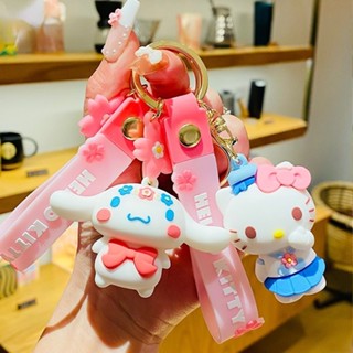 พวงกุญแจ จี้ตุ๊กตาการ์ตูน Hello Kitty ขนาดเล็ก เหมาะกับของขวัญ สําหรับนักเรียน กระเป๋านักเรียน