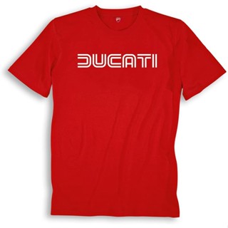 Qiuy5 [พร้อมส่ง] เสื้อยืด ผ้าฝ้าย 100% พิมพ์ลาย Ducati 80S พลัสไซซ์ ของขวัญคริสต์มาส สําหรับผู้ชาย XS-6XL