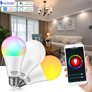 E27 Tuya 15W Wifi Smart Light Bulb Time Schedule ทำงานร่วมกับ Alexa Google Scene และ Music Sync KDURANT