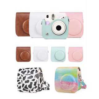 Instax mini 7+ เคสกระเป๋าใส่กล้อง แบบใส สําหรับ mini 7+