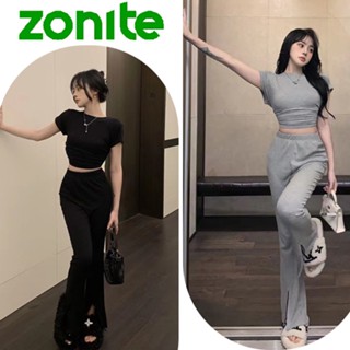 ชุดเซ็ท 2 ชิ้น Croptop ผูกหลังสุดแซ่บ  พร้อมกางเกงขายาวเอสาูง  ชุดเซ็ทผู้หญิง ใส่ไปเที่ยวแซ่บๆ