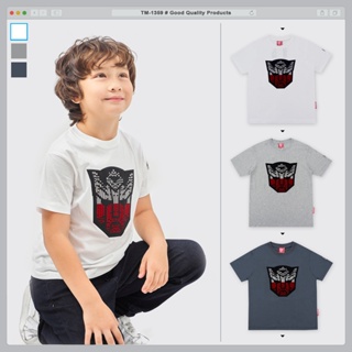 TM-1359 COOLPLANET เสื้อยืดเด็กคอกลม ลาย Transformers ลิขสิทธิ์แท้