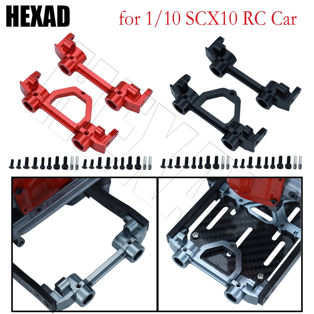 เมาท์ขาตั้งกันชนหน้า หลัง โลหะ สําหรับอัพเกรดรถไต่หินบังคับ 1/10 AXIAL SCX10 II 90046 90047 1 ชุด