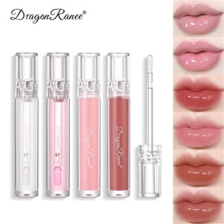 ♕Dragon Ranee Water Gloss Lip Glaze Moisturizing กันน้ำ Sweatproof Non Stick ถ้วยไม่จางหาย Long Lasting Lip เครื่องสำอาง6สี Wfuture♕