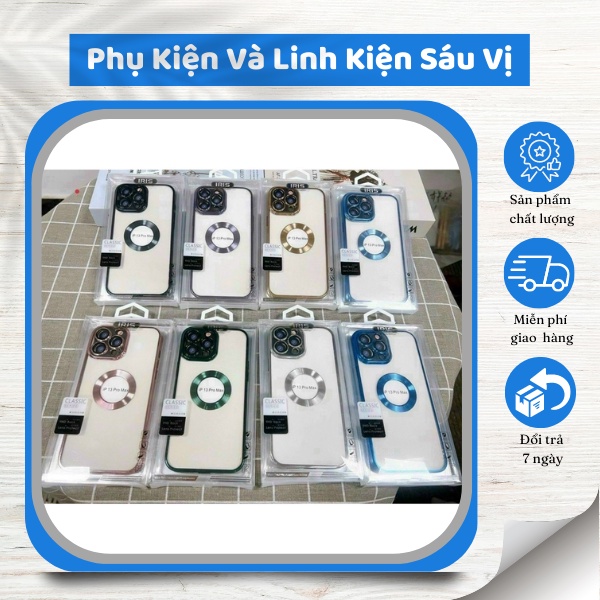 เคสสําหรับ iPhone 6/7/7P/8/8P/X/XSM/XR/11/12/13/14 PRO MAX พร้อมขอบยืดหยุ่นใสหรูหรา SHOP CHOOSE COLO