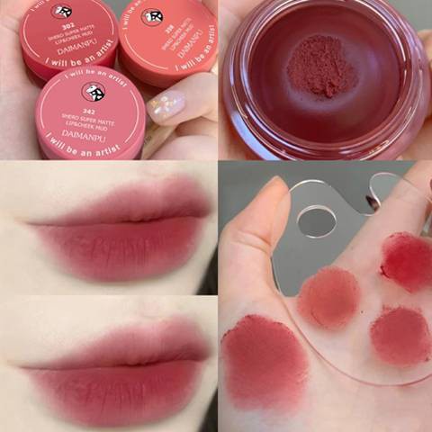 ไทยพร้อมส่ง ลิปสติกDAIMANPU เนื้อมูสกำมะหยี่ ขนาดเล็ก เคลือบริมฝีปาก