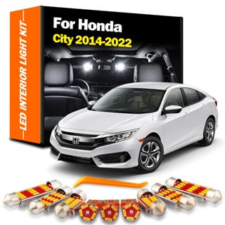 ชุดหลอดไฟ LED แคนบัส 8 ชิ้น สําหรับ Honda City 2014 2015 2016 2017 2018 2019 2020 2021 2022