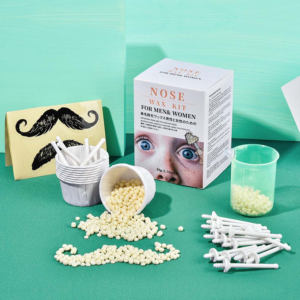 Unisex Nose Ear Hair Removal Wax Kit Nostril Painless & Easy Remove
