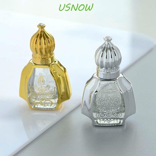 Usnow ขวดน้ําหอม แบบแก้ว เติมได้ ขนาด 10 มล. สีทอง สําหรับเดินทาง