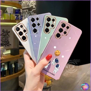 เคส Samsung s23 ultra s23 Plus s23 S22 ultra S22 Plus S22 S21 ultra โทรศัพท์มือถือ ลายนักบินอวกาศ สําหรับ 3XQ