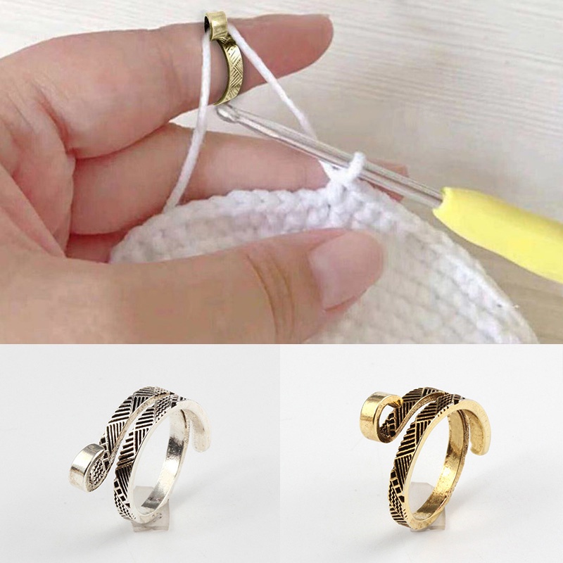 DIY สวมใส่บุคลิกภาพที่สร้างสรรค์ปรับโครเชต์แหวน