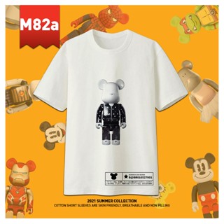 {STOK SEDIA ADA}BEARBRICK M82a –M84b/CottonT-Shirt Lengan Pendek/Fashion/180gsm/XS-3Xl/New Arrival/时尚韩风潮服圆领180gsm 棉_01