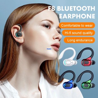 F8 ชุดหูฟังบลูทูธไร้สาย BT5.2 HIFI ตัดเสียงรบกวน ตัดเสียงรบกวน สําหรับเล่นเกม เล่นกีฬา