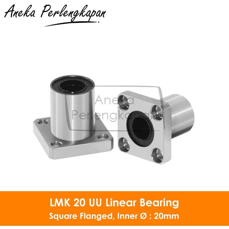 LMK20UU / LMK 20 UU Linear Motion Square Flange Bearing