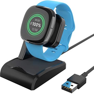 แท่นชาร์จ พร้อมสาย USB แบบเปลี่ยน สําหรับ Fitbit Sense Sense 2 Versa 4 Versa 3 Sense 2 Versa 4 Versa 3