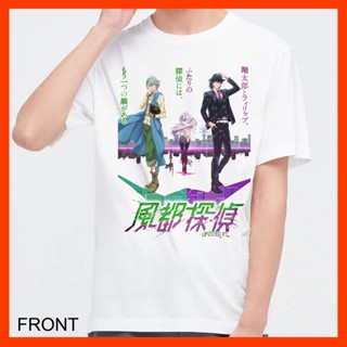 เสื้อยืด ผ้าฝ้าย 100% พิมพ์ลาย Dtf Fuuto Tantei 02 Fuuto Pi Shotaro Philip Kamen Rider W สีขาว สําหรับผู้ชาย ผู้หญิ_02