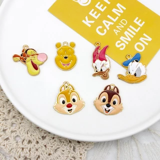จี้ห้อย รูปการ์ตูนมิกกี้ มินนี่เมาส์ แฮนด์เมด DIY 2 ชิ้น ต่อล็อต 035