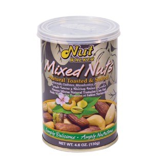 นัทวอล์เกอร์ NUT มิกซ์นัทอบเกลือ 130ก.WALKER NATURAL MIXEDNUTS130G.