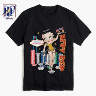 oversize T-shirt เสื้อยืด ลาย Betty BOOP LAS VEGAS BAJU | เสื้อยืด | รองเท้าบูท | วินเทจ | | เสื้อโอเวอร์ไซซ์ | เสื้อยืด