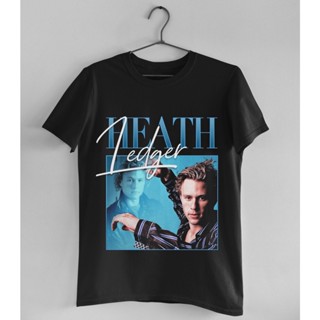 oversize T-shirt เสื้อยืด ลาย Heath Ledger Homage สไตล์วินเทจ S-5XL