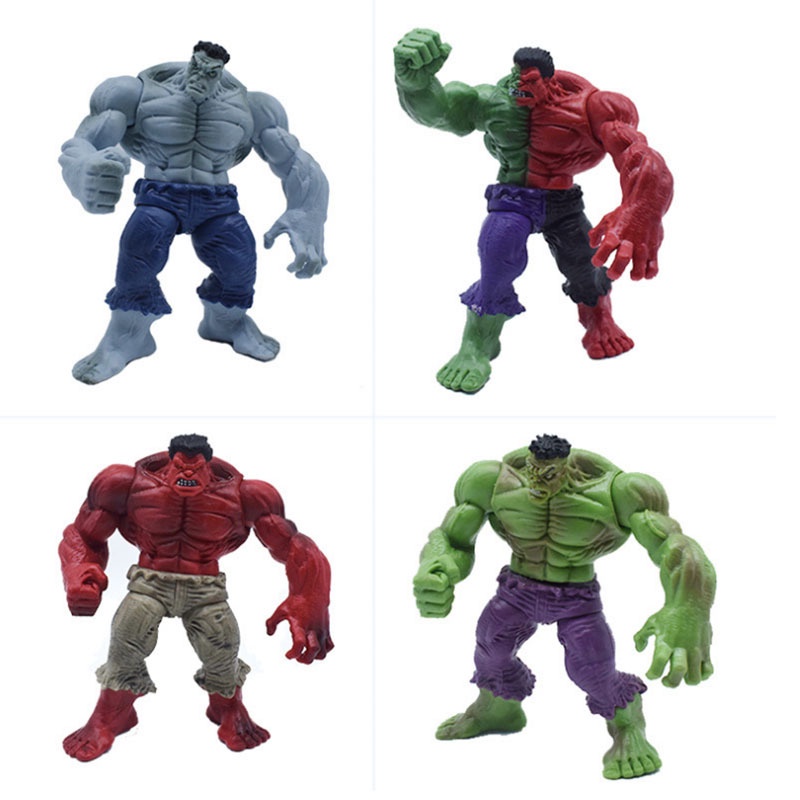 Avengers 2 ชุดตุ๊กตา Hulk 4 ตุ๊กตา Avengers Hulk เครื่องประดับรูป