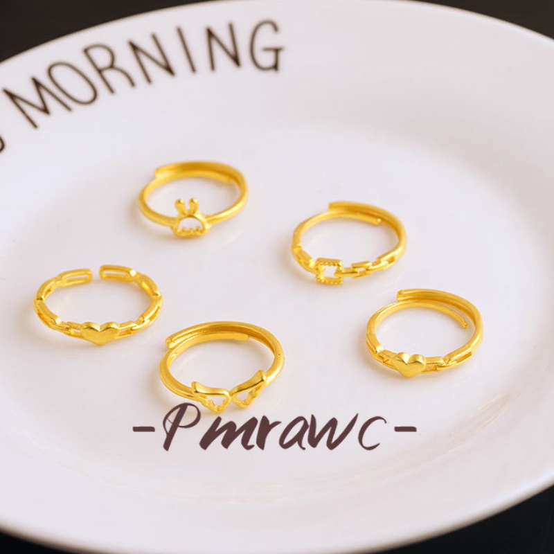 Pmrwc | Au999 ชุดกลั่นและเรียบง่ายเปิดแหวนปรับได้ FS210