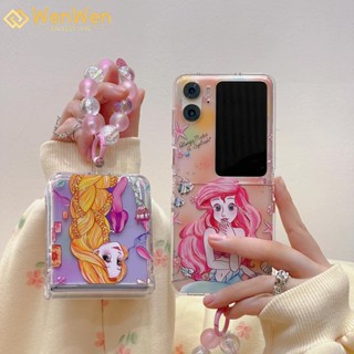 Wenwen เคสโทรศัพท์มือถือ แบบฝาพับ ลายนางเงือก Rapunzel แฟชั่น สําหรับ OPPO Find N2