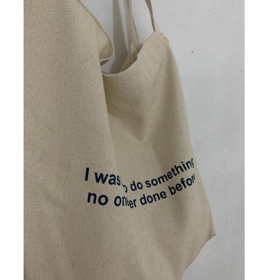 Hippy totebag I WAS BORN