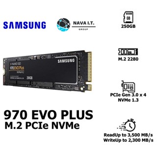 COINSคืน15%⚡FB9JMZV6⚡ SAMSUNG SSD 970 EVO PLUS M.2 250GB PCIE NVME MZ-V7S250BW รับประกัน 5 ปี