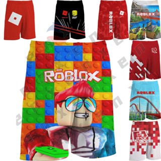 *3-13 ปี *110-160* Roblox เสื้อคอกลม แขนสั้น ลายการ์ตูนเกม 3D กางเกงขาสั้น แฟชั่นฤดูร้อน สําหรับเด็กผู้ชาย ผู้หญิง