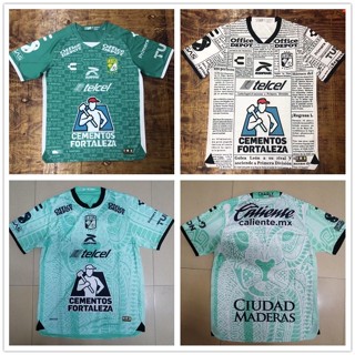 เสื้อกีฬาแขนสั้น ลายทีมชาติฟุตบอล Leon MX Mexico 2022 2023 คุณภาพดี จากไทย