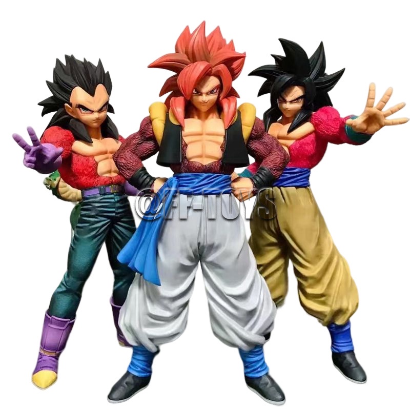 25 ซม.อะนิเมะ Dragon Ball Gogeta Ssj4 รูป Super Saiyan 4 Son Goku Vegeta ตุ๊กตา PVC Action Figures ข
