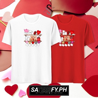 เสื้อยืดผู้ VALENTINES DAY 18 TSHIRT COTTON  ROUND NECK XS TO XXL UNISEX ASIA SIZE 7COLORS เสื้อยืด S-5XL