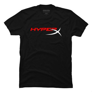 Yuanl5 {พร้อมส่ง XS-6XL} HyperX Were All Gamers! เสื้อยืดแขนสั้น พิมพ์ลายโลโก้ พลัสไซซ์ เหมาะกับของขวัญวันเกิด สําหรับผ