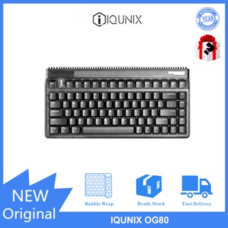 Iqunix OG80 Black Samurai hot-plug แป้นพิมพ์แบบกําหนดเอง hot-plug RS version - RGB mechanical keyboard