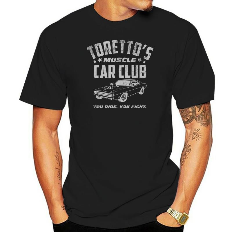 เสื้อยืด ผ้าฝ้าย พิมพ์ลาย camiseta Fast And The Furious Torettos Muscle สําหรับผู้ชาย_09