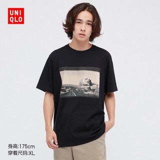 bfG0 /Uniqlo เสื้อยืด แขนสั้น พิมพ์ลายภาพถ่าย Magnum สําหรับผู้ชาย ผู้หญิง (UT) 445611!