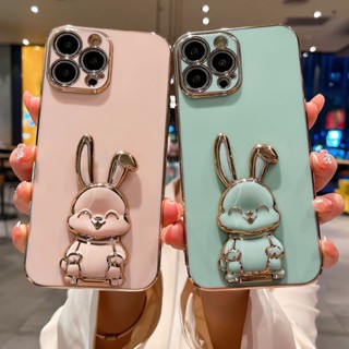 เคสโทรศัพท์มือถือซิลิโคน ชุบไฟฟ้า กันกระแทก ลายกระต่าย สําหรับ Redmi A1 12C 10C 10A 9A 9T 9C 9