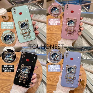 เคส Samsung Galaxy A01 เคส Samsung A03 เคส Samsung A04 A04E เคส Samsung A10 เคส Samsung A10S Case Samsung A11 Case Samsung A12 Case Samsung A20 A30 Case Samsung M11 M12 Cover Glitter Liquid Quicksand Astronaut Bracket Soft Phone Case โทรศัพท์มือถือนิ่ม