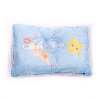คิวท์แอนด์แคร์ หมอนหนุนหลุมผ้า กุนฟ้าCUTE AND CARE NECK PLLOW BLUE