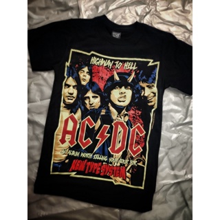 เสื้อยืดแขนสั้น พิมพ์ลาย NTS ACDC Highway to Hell ของแท้