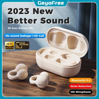 Geyofree 2023 TWS หูฟังนำกระดูก หูฟังบลูทูธไร้สาย 5.3 พร้อมไมโครโฟน ลดเสียงรบกวน HiFi i20/i110